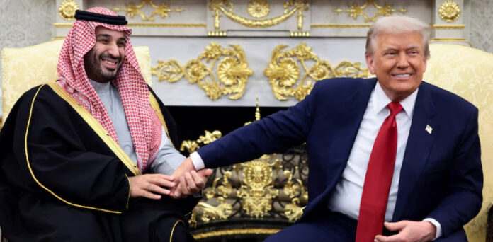 Trump insists visiting Saudi crown prince knew nothing about Khashoggi killing
