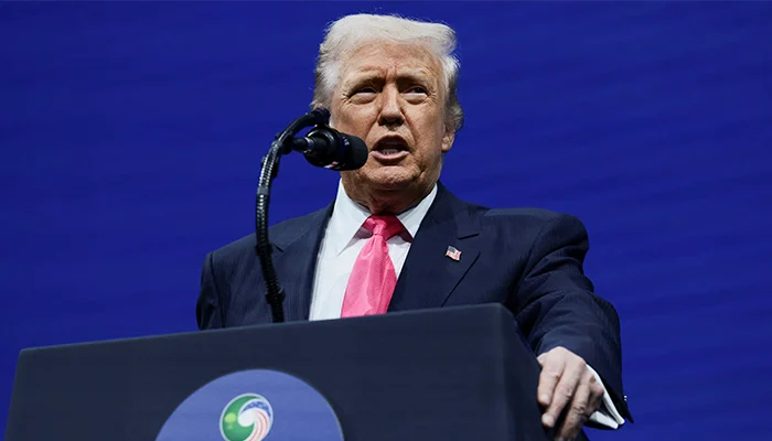 US President Donald Trump speaks during the U.S.-Saudi Investment Forum in Washington, DC on November 19, 2025. — Reuters