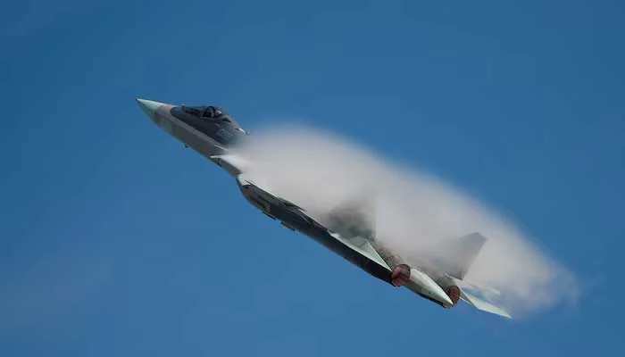 Sukhoi Su-57 jet fighter performs during International military-technical forum Army-2020 at Kubinka airbase in Moscow Region, Russia August 25, 2020. — Reuters