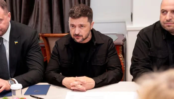 Ukrainian President Volodymyr Zelenskiy and Presidential Office Head Andriy Yermak attend a meeting with US Special Envoy for Ukraine Keith Kellogg, in Rome, Italy, July 9, 2025. — Reuters