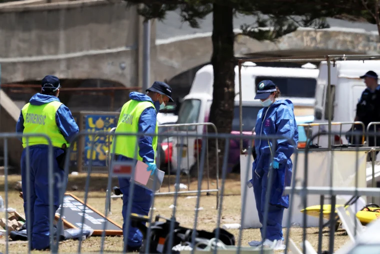 Aftermath of shooting incident at Bondi Beach in Sydney