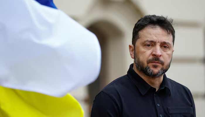 Ukraines President Volodymyr Zelenskiy waits to welcome Cyprus President Nikos Christodoulides, amid Russias attack on Ukraine, in Kyiv, Ukraine December 4, 2025.— Reuters/File