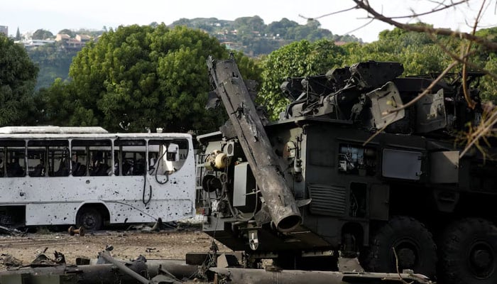 Destroyed vehicles at La Carlota military air base, after US President Donald Trump said the US has struck Venezuela and captured its President Nicolas Maduro, in Caracas, Venezuela, January 3, 2026. — Reuters