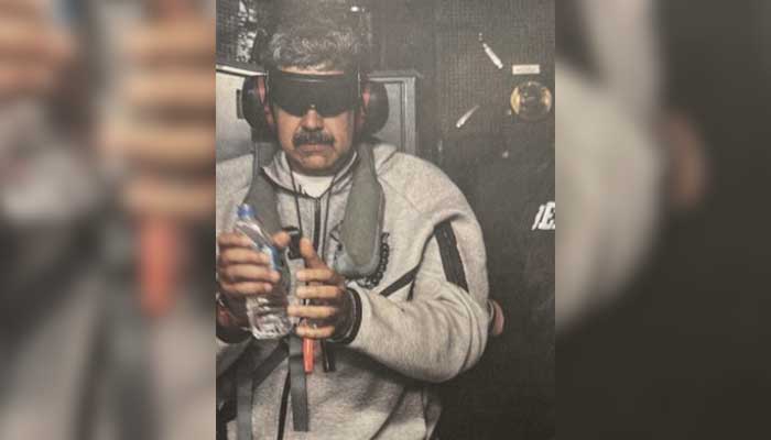 Venezuela President Nicolas Maduro pictured under US custody after his arrest. — TruthSocial@realDonaldTrump