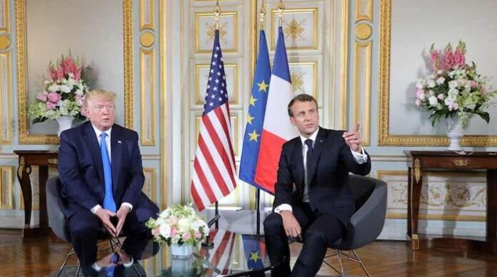 'We don't give in to bullies', Macron says after Trump salvo