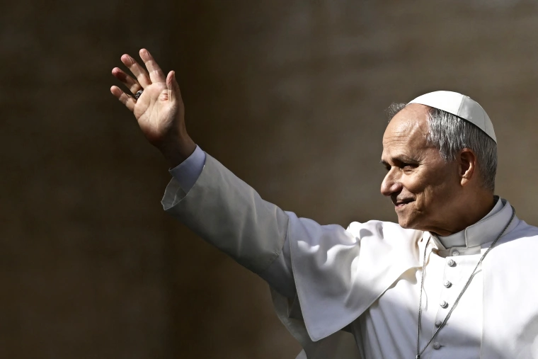 Image: TOPSHOT-VATICAN-RELIGION-POPE-AUDIENCE