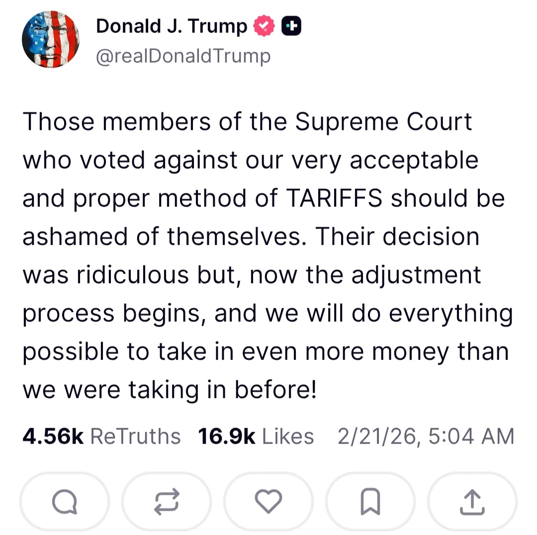 Furious Trump imposes new 10% tariff after Supreme Court upends his global levies
