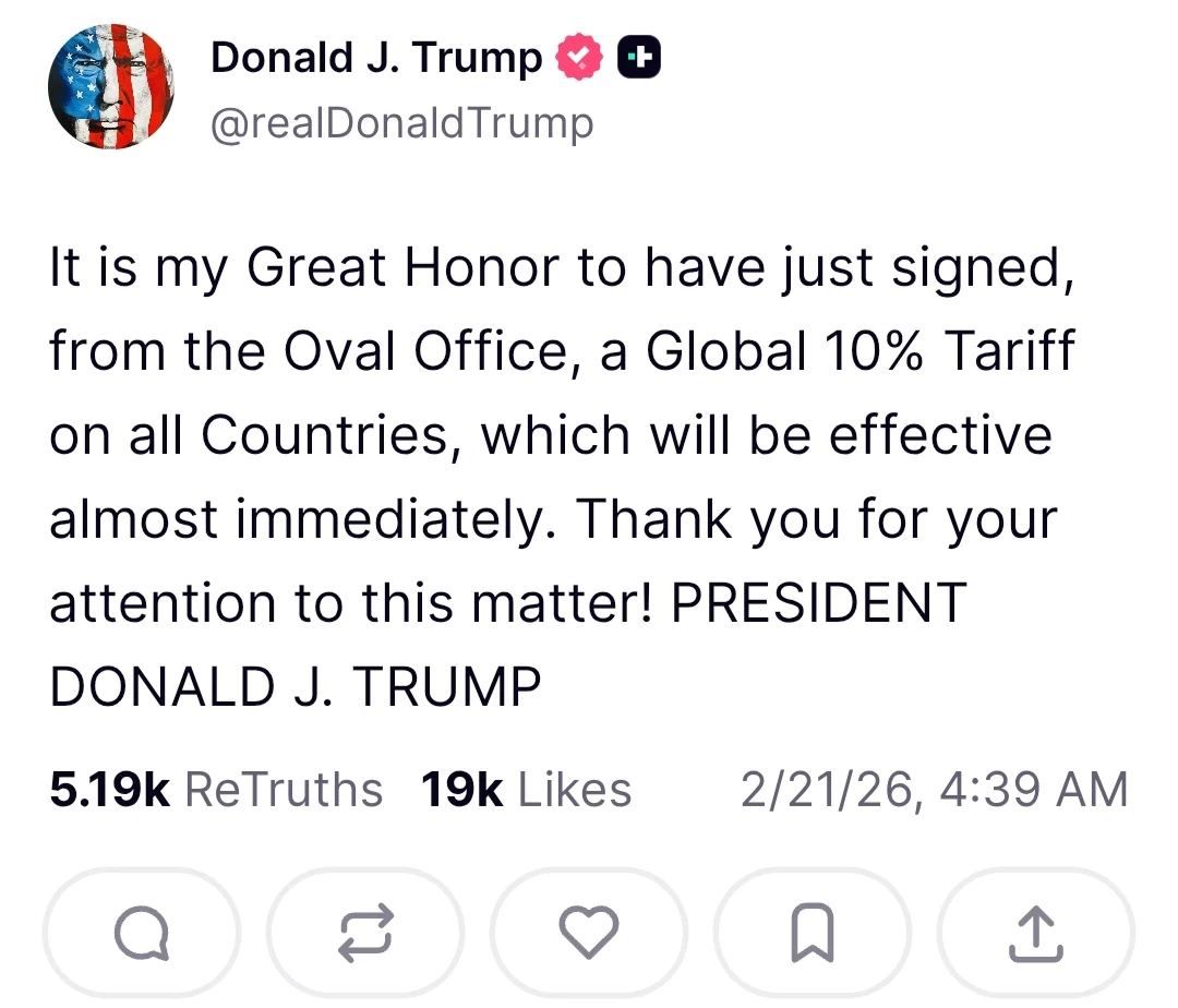 Furious Trump imposes new 10% tariff after Supreme Court upends his global levies