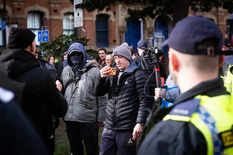 Manchester protest Britain First