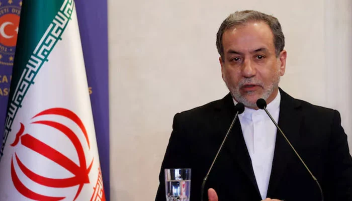 Iranian Foreign Minister Abbas Araqchi speaks during a press conference in Istanbul, Turkey, October 19, 2024. — Reuters