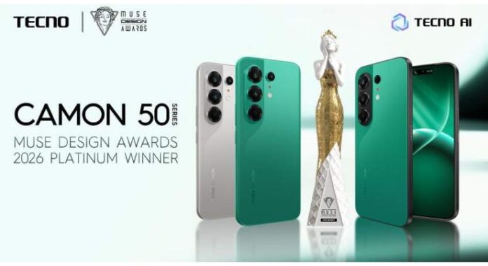 TECNO CAMON 50 Series Wins Red Dot & MUSE Design Awards 2026 for Innovative Smartphone Design