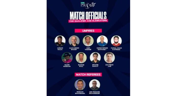 HBL PSL 11 Playoffs: PCB Unveils Star-Studded Match Officials Lineup