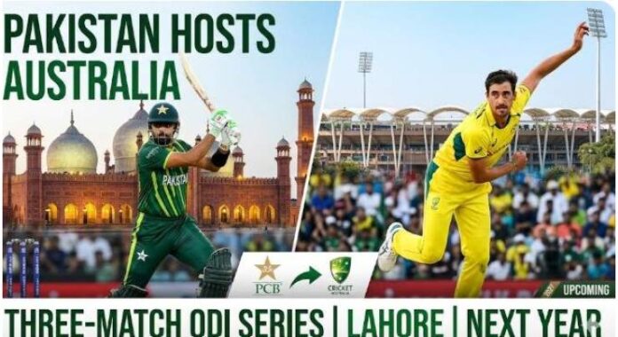 Pakistan to host Australia for three-match ODI series in Lahore next year
