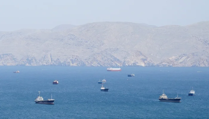 Vessels in the Strait of Hormuz, Musandam, Oman, April 27, 2026. — Reuters