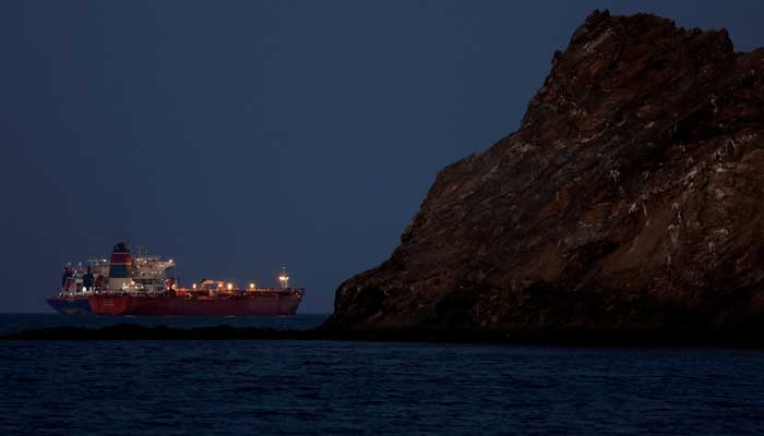 The Callisto tanker sits anchored as the traffic is down in the Strait of Hormuz, amid the US-Israeli conflict with Iran, in Muscat, Oman, March 10, 2026. — Reuters