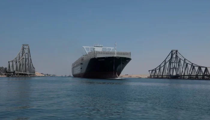 Ever Given, one of the worlds largest container ships, is seen after sailing through Suez Canal in Ismailia, Egypt August 20, 2021. — Reuters