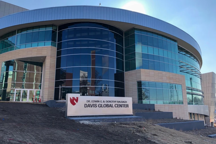 The building that houses the quarantine unit at Nebraska Medical Center in Omaha, Neb.