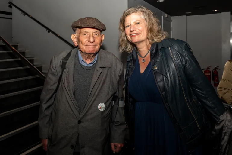 Stephen Kapos and Gillian Mosely at the London screening of Planet Israel