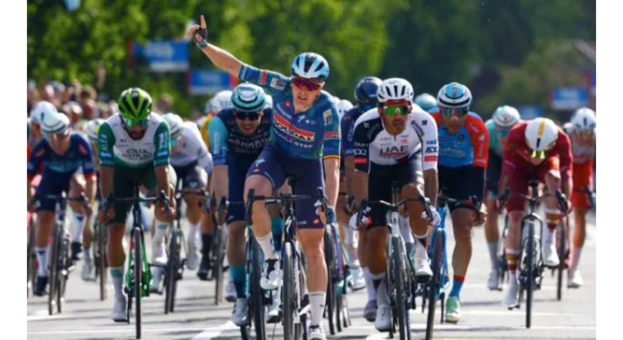 UAE Team Emirates-XRG on podium in opening stage of Tour de Hongrie