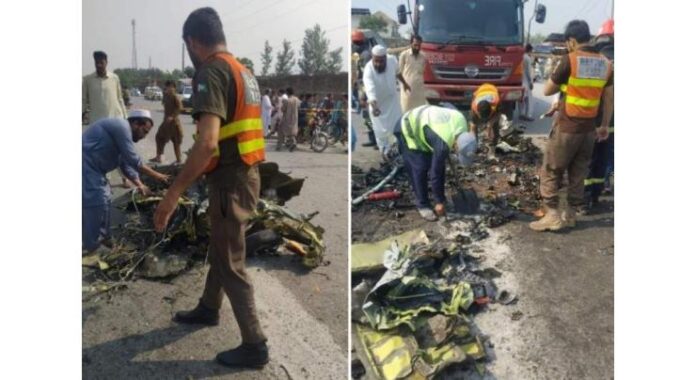 Two pilots martyred in PAF Super Mushshak crash near Mardan
