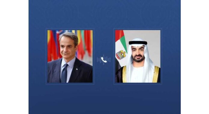 UAE President receives phone call from Greek Prime Minister to discuss strengthening strategic partnership