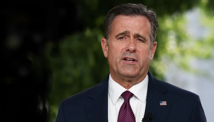 CIA Director John Ratcliffe speaks during an interview at the White House in Washington, DC, US, April 30, 2025. — Reuters