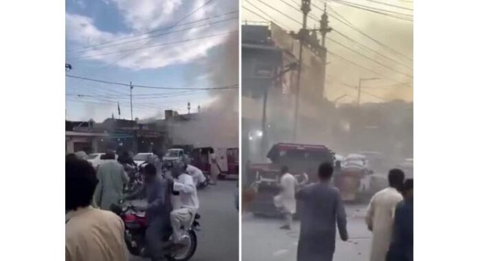 Four cops among nine killed, 18 injured in suicide blast near Swat Kabal police station