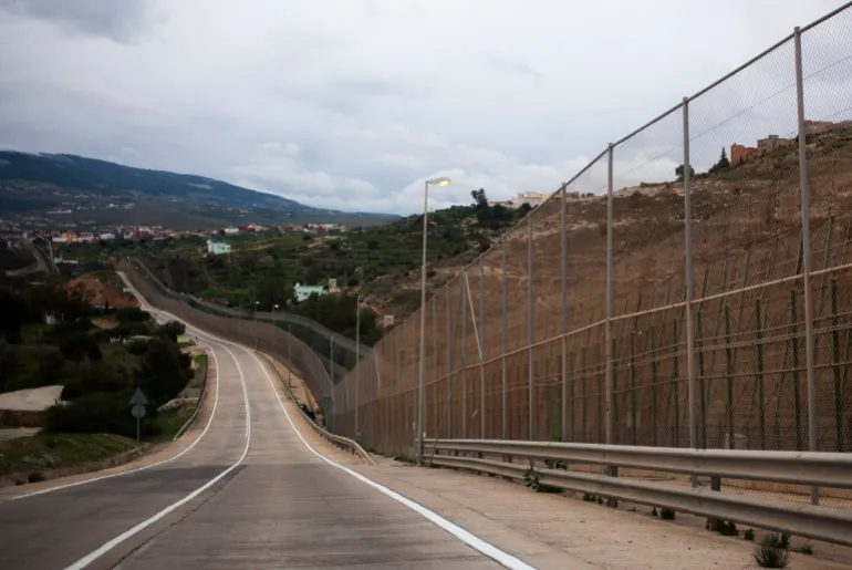 A view of the border fence separating the Spanish enclave of Melilla from Morocco in North Africa [File: AP Photo]