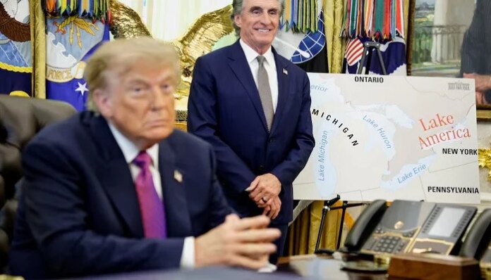 Trump renames Lake Ontario 'Lake America', floats new names for Atlantic, Pacific