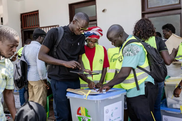 The referendum will determine the constitutional framework under which Guinea-Bissau’s next elected president and parliament will govern [PATRICK MEINHARDT / AFP]