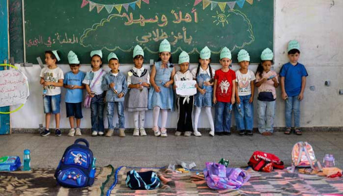 Gaza students return to in-person schooling for first time in three years