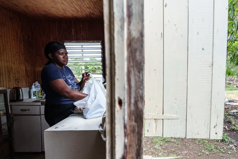 Lucillia Charles says her partner, Ricky Joseph, was the primary income-earner for her family