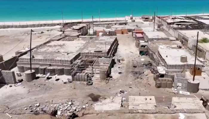 An aerial view shows damaged buildings, as Houthis seized control of Yemens port city of Mocha on Thursday, on September 12, 2026. — Reuters/File