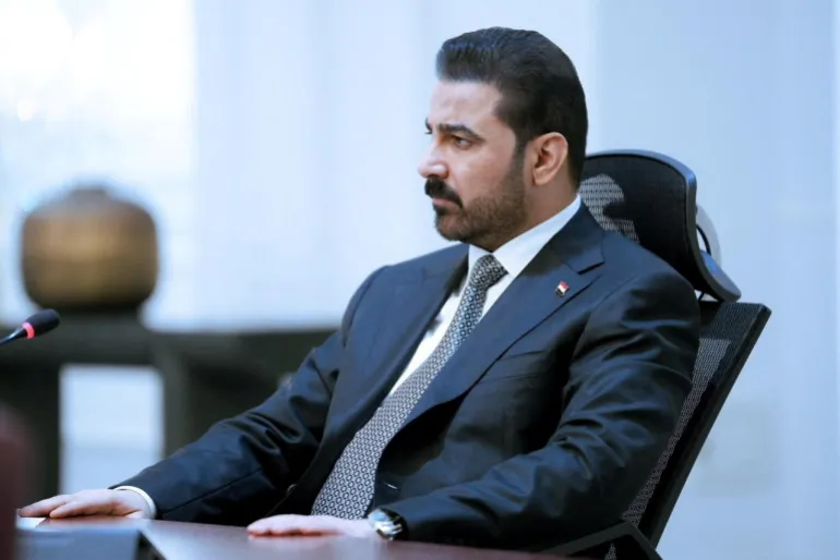 Iraqi Prime Minister and the Commander-in-Chief of the Armed Forces, Ali Faleh Al-Zaidi chairs the Ministerial Council for National Security for an emergency meeting, to discuss the latest security developments and the attack carried out by the United States and Saudi Arabian air forces, Baghdad, Iraq, July 29, 2026. Media Office of the Prime Minister/Handout via REUTERS THIS IMAGE HAS BEEN SUPPLIED BY A THIRD PARTY