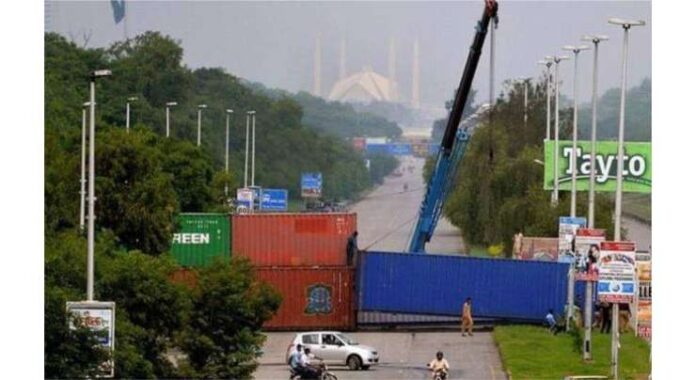 Process Begins to Seal Islamabad’s Red Zone