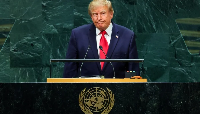 US President Donald Trump addresses the 81st United Nations General Assembly at UN headquarters in New York City, US, September 22, 2026. — Reuters